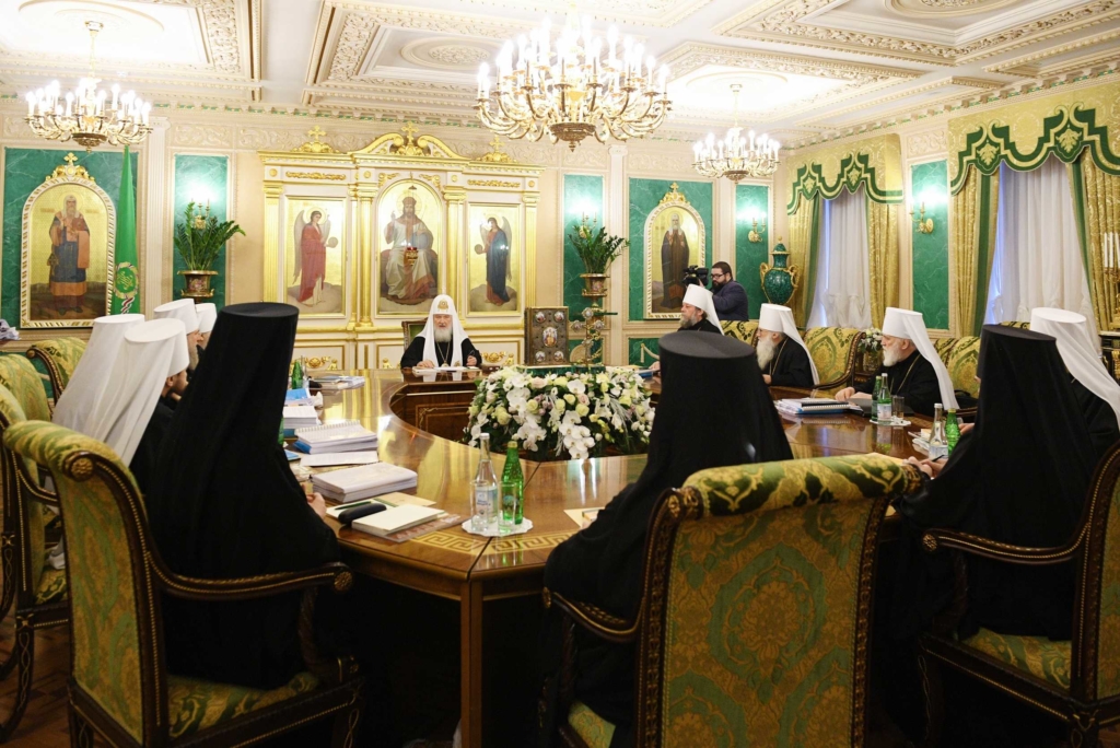 Последнее в 2018 году заседание Священного Синода Русской Православной Церкви прошло в Даниловом монастыре в Москве